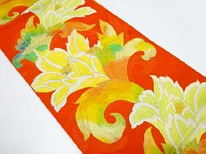 花唐草模様織り出し名古屋帯